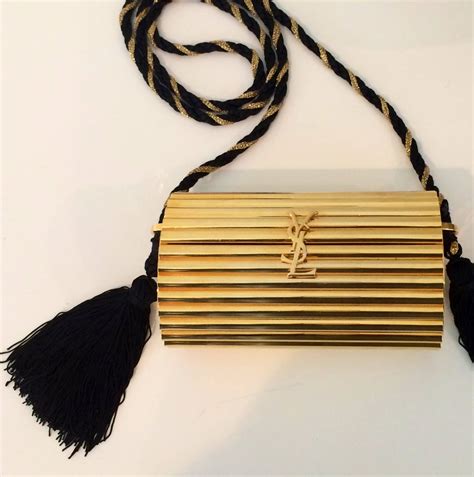 ysl purse with tassel|YSL evening bag with tassel.